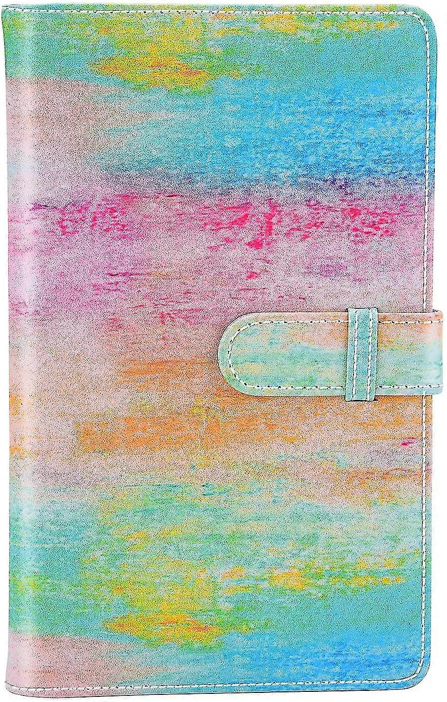 カラーウォレットPUレザーフォトアルバム用:ミニ11、9、8、90、8 +、26、7sインスタントカメラフィルムと互換性があります