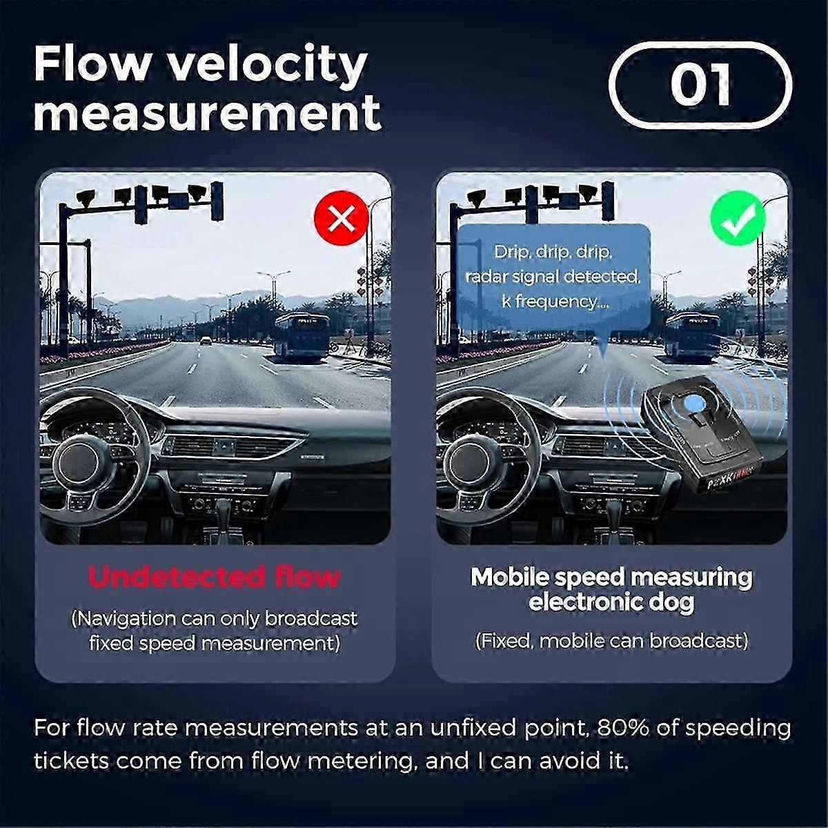 New Electronic Dog Rad2000 Full-frequency Vehicle Lidar Speedometer Mobile Speed Measurement Car Speed Detector