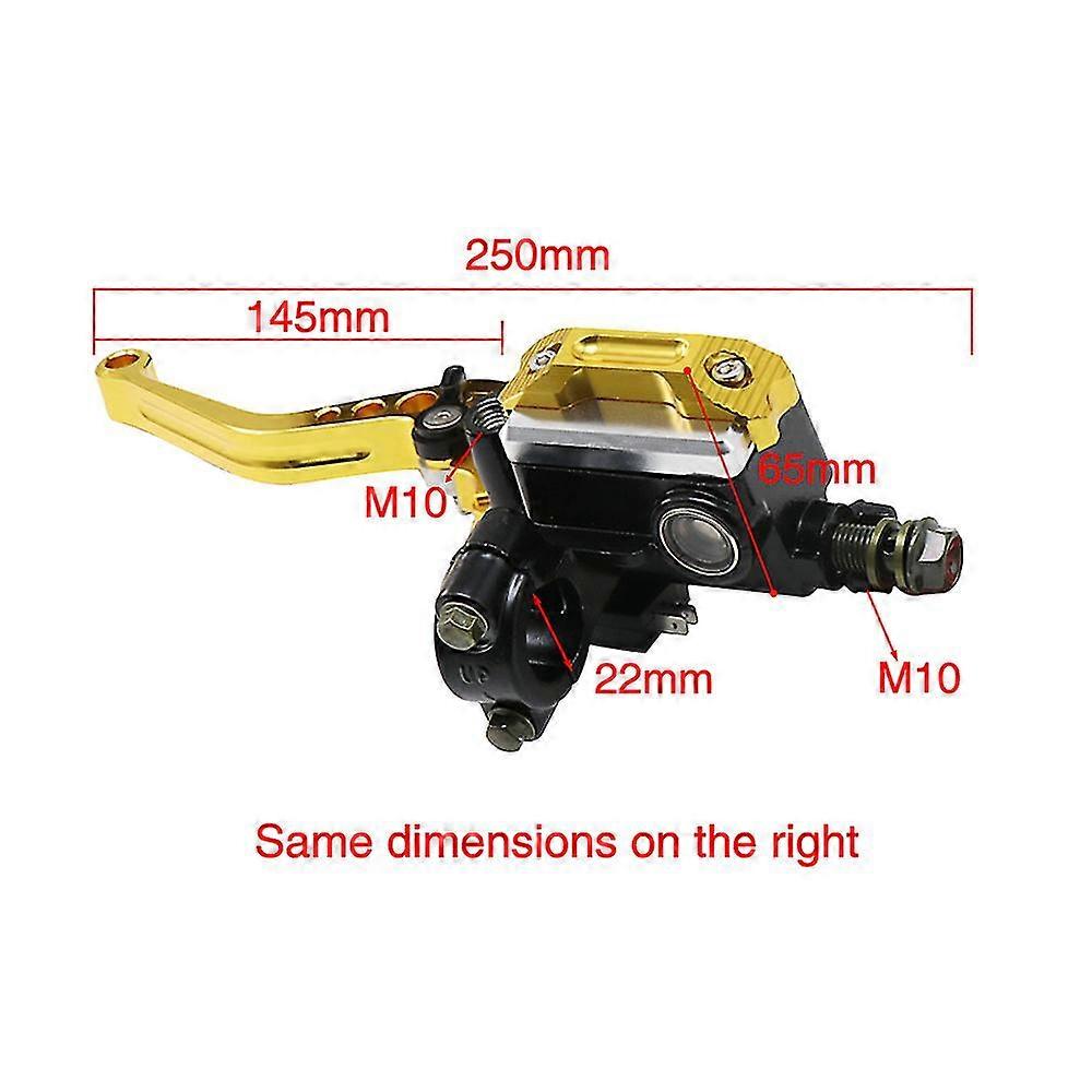 Universal Motorcycle Brake Master Cylinder - Metal Clutch/Brake Lever Pump For Go-Karts & ATVs - View #13