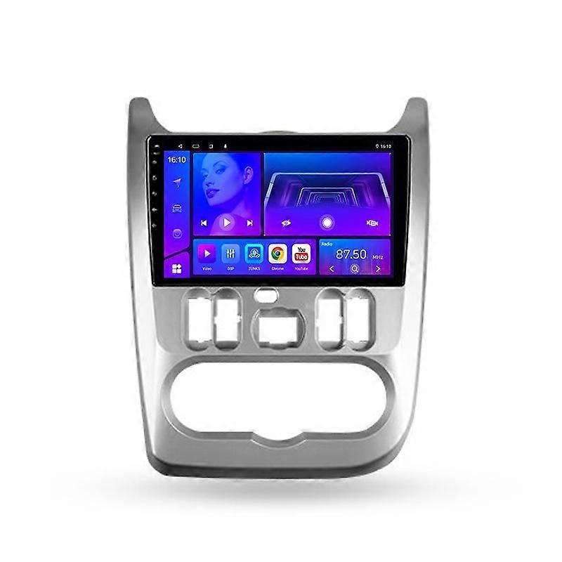 2 Din For Renault Logan 1 Sandero 2009 - 2015 For Dacia Duster 2010 - 2017 Carplay 4G WIFI Android Auto Car Radio Player Stereo Car Multimedia Video p