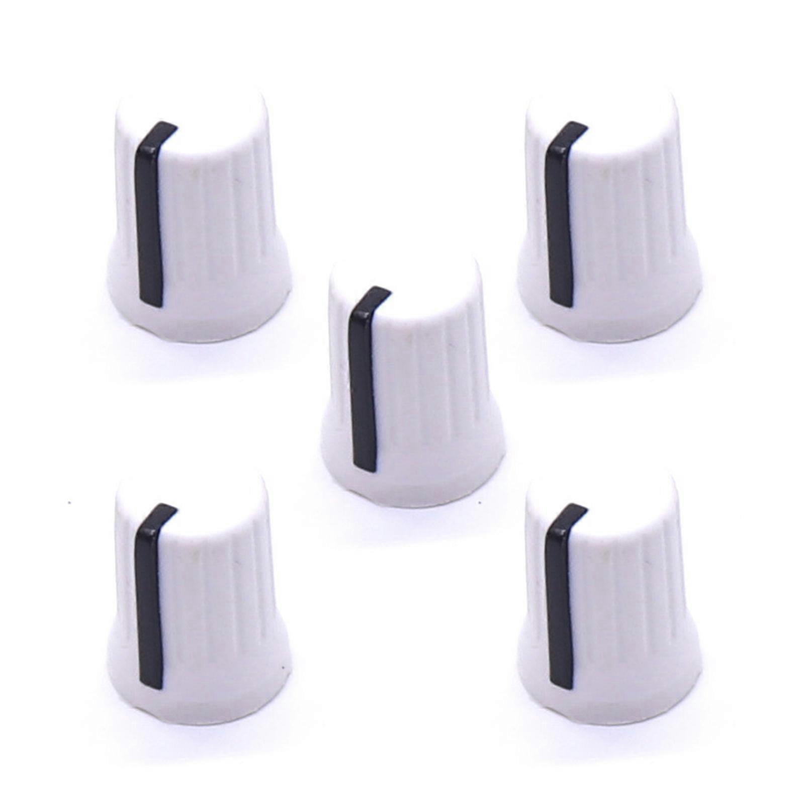 5Pcs Universal EQ Rotary Potentiometer Fader Knobs