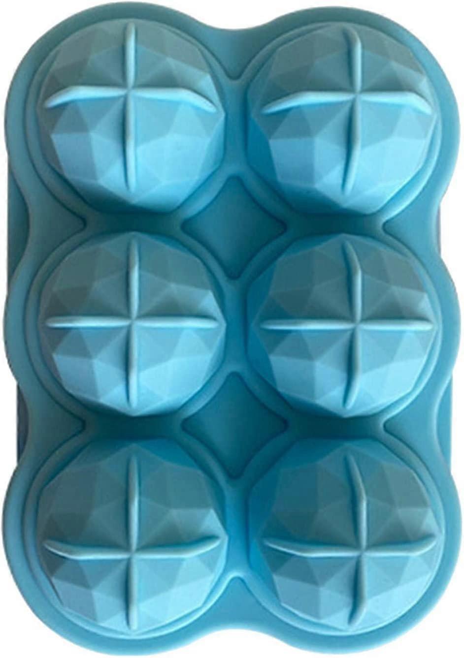 3pcs Diamond Ice Tray Silicone Mold - Ice Cube Trays Silicone,Stackable Ice Trays with Covers, Lozenge Pattern Ice Cube Maker Molds for Ice, Ch (D-4-)