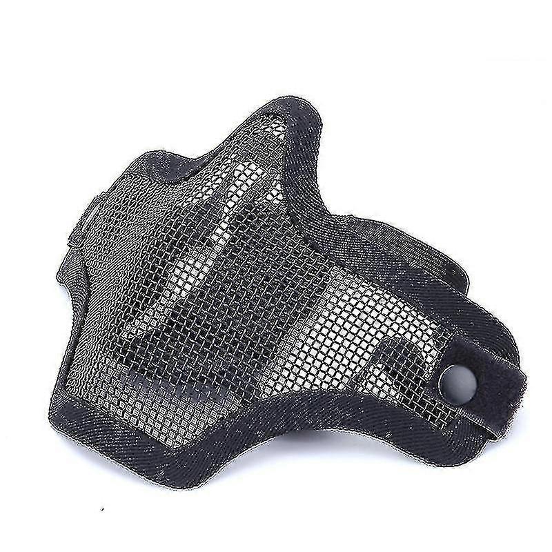 التكتيكية الصلب شبكة نصف قناع الوجه العسكرية مروحة Cs قناع واقية تكتيكية تنفس معدات الرماية