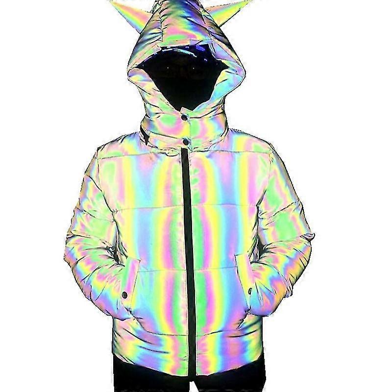 Down Jacket Waterproof Warm Reflective Jacket High Visibility Safety Jacket Lightweight
