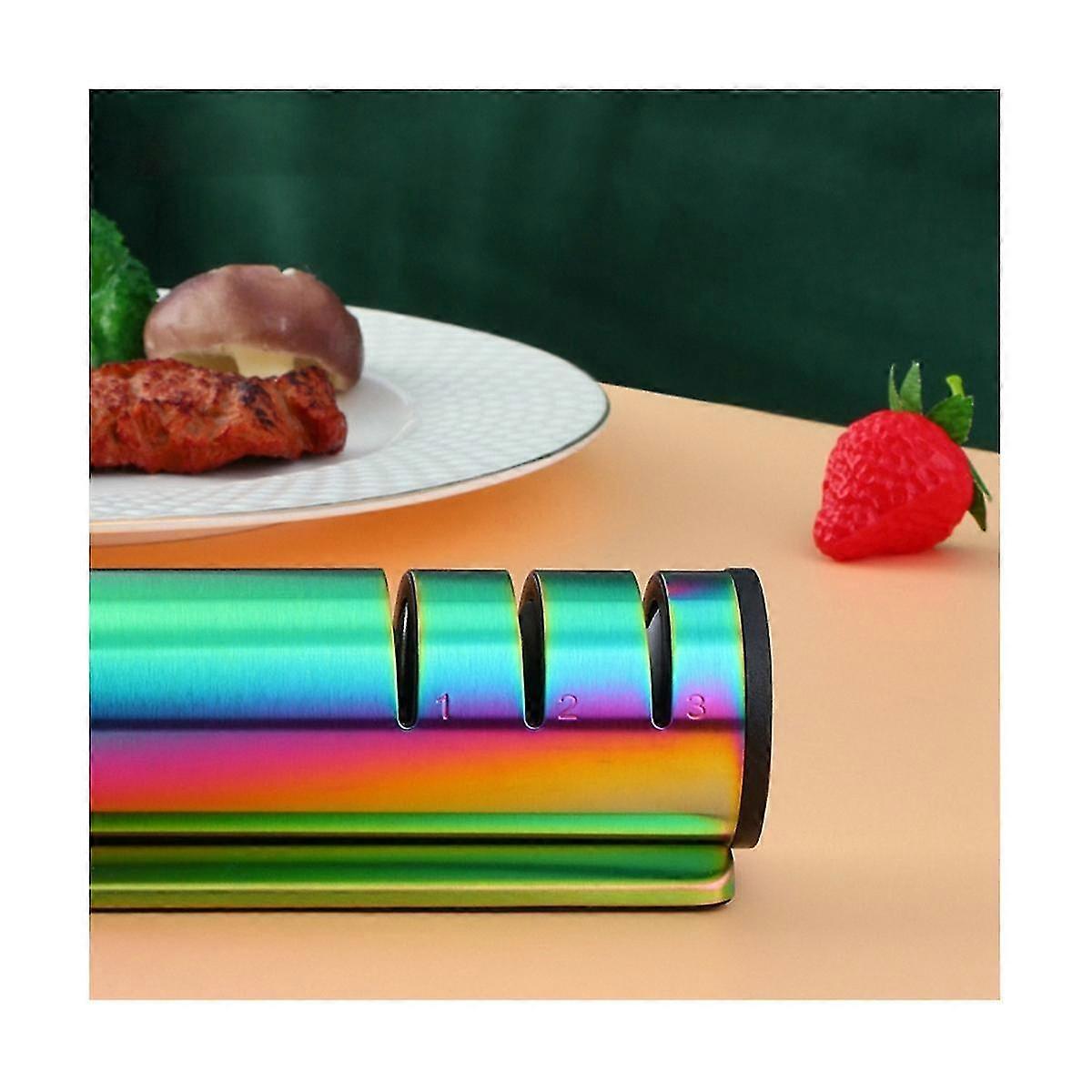 Knife Sharpener Professional Kitchen Sharpening Stone Grinder Whetstone Tungsten Diamond Stainless