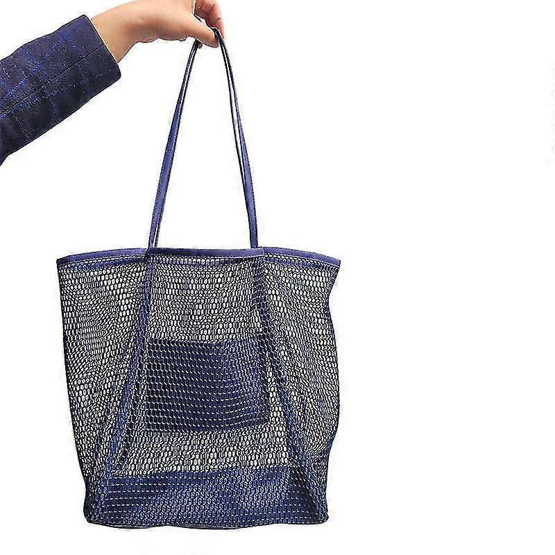 Mesh Beach Tote Womens Shoulder Handbag