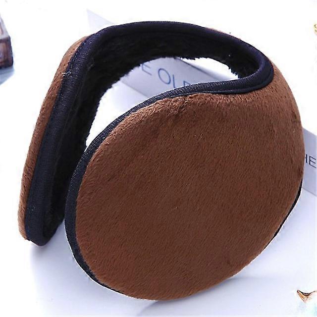 Winter Men's Earmuffs Ear Warmth Cold Antifreeze Soild Color Fleece Earwarmer Protectors Thickened Behind the Head Band Headware