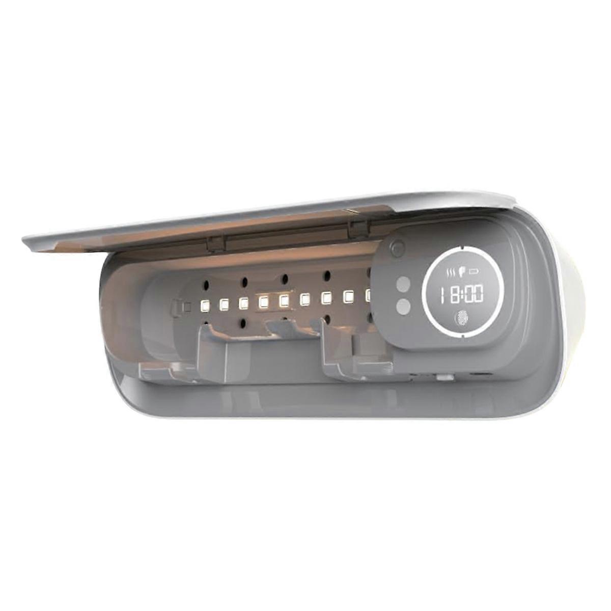 Toothbrush Sterilizer Hot Air Drying Timed Toothbrush Sterilizer Box Punch-Free Clock Display