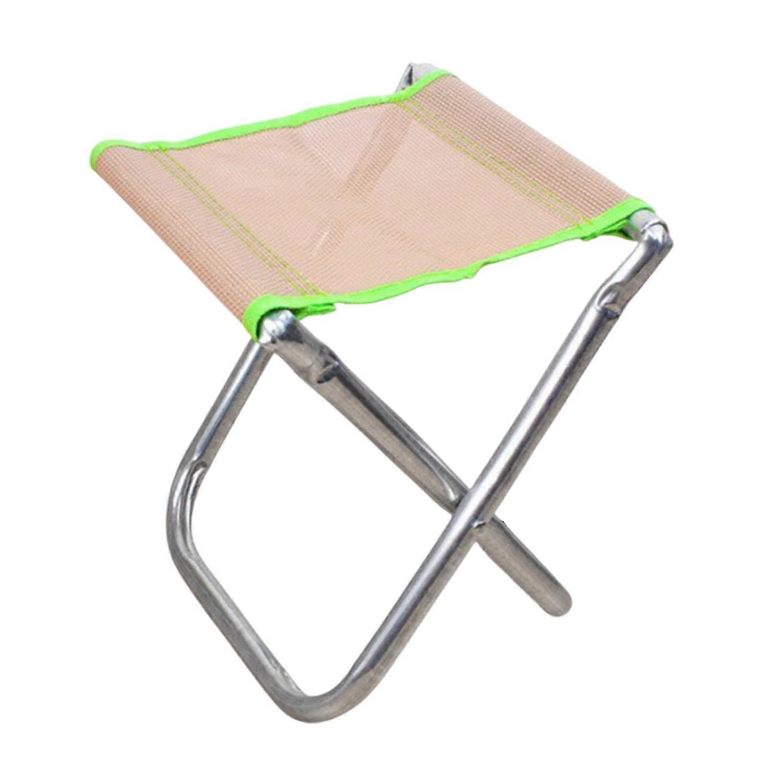 Taburete plegable Taburete de camping Marco de aleación de aluminio Práctico taburete plegable