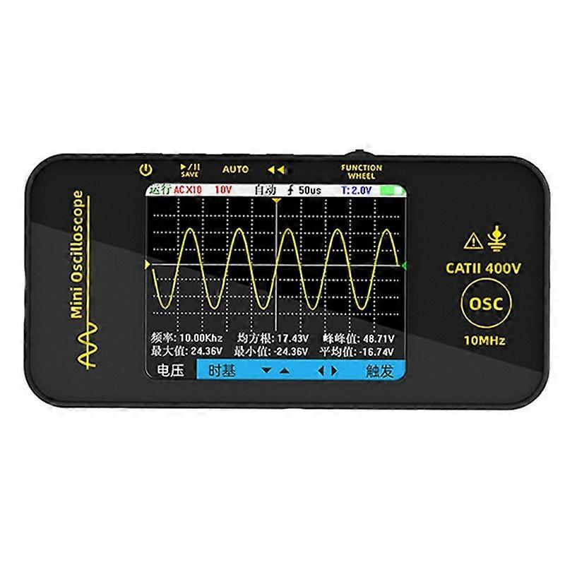 Mini Tablet Oscilloscope Single Channel 10MHz 48MSa/S Handheld Portable Electrician Repair Auto Repair Instrument