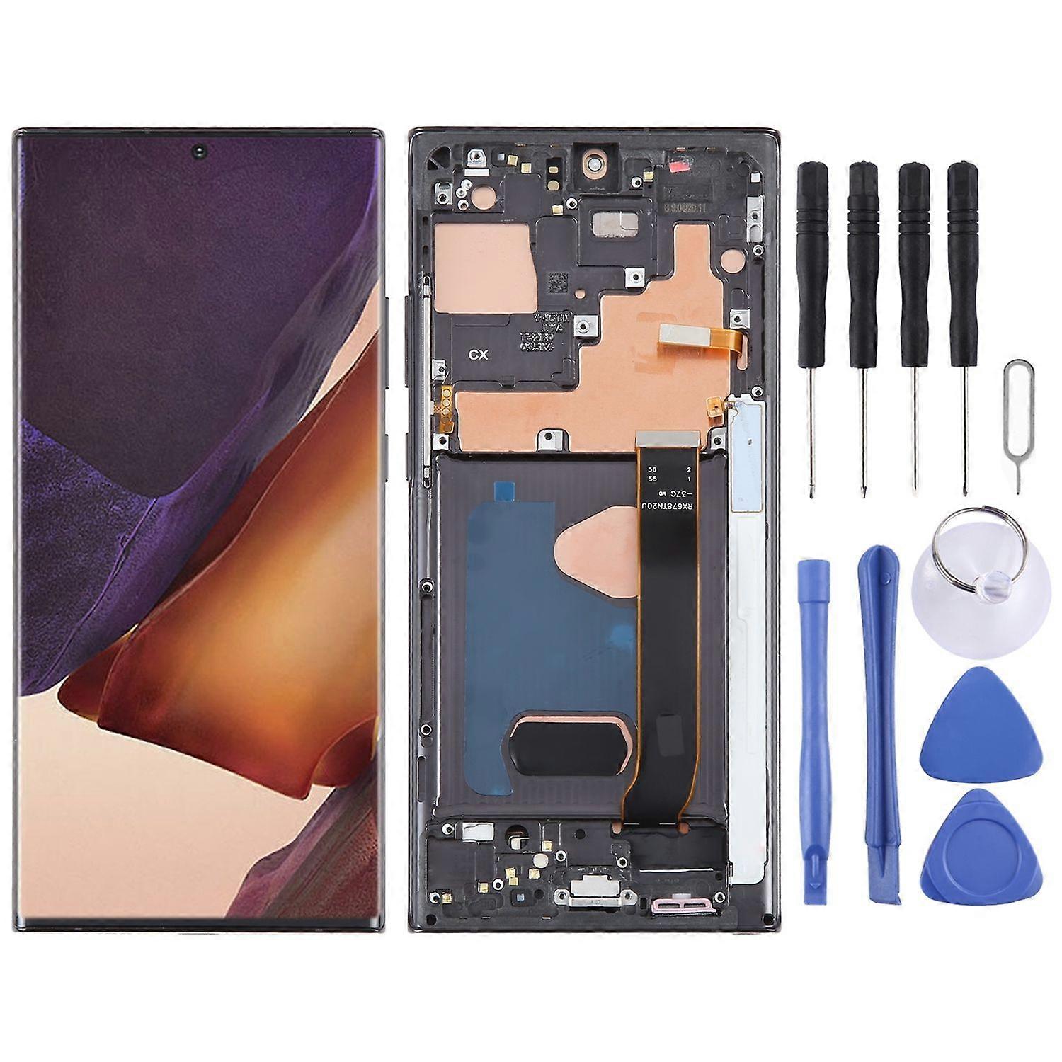 For Samsung Galaxy Note 20 Ultra 5G SM-N986B Display Full OLED LCD with Frame Unit Touch Spare Part Repair Black