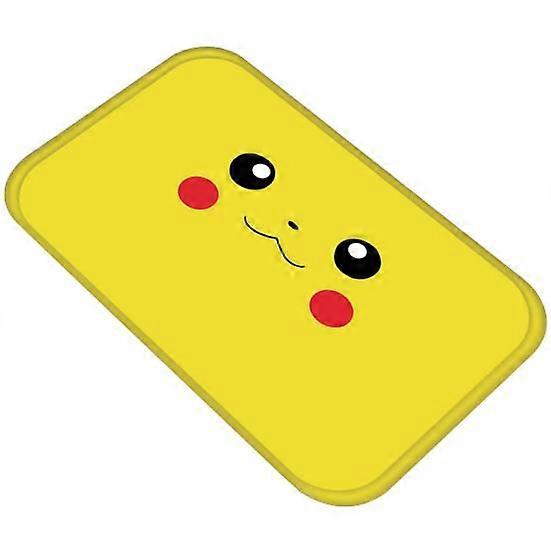 Digital Monster Pikachu Flannel Non-slip Water Absorption Carpet Bathroom Mat