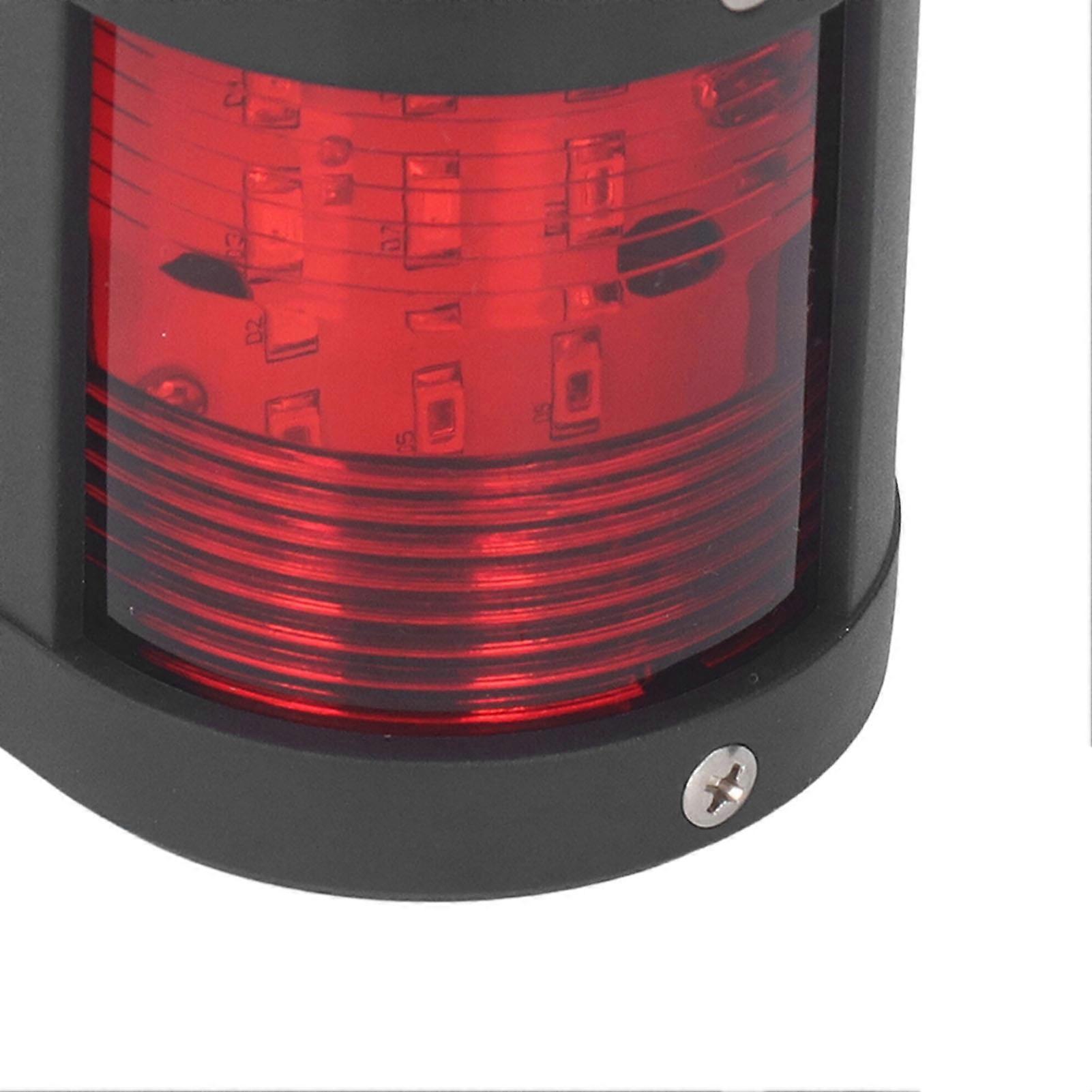 Lot de 2 feux de navigation LED PC tribord vert bâbord rouge angle de faisceau 112,5° IP54 étanche 2NM éclairage de bateau marin 12 V 24 V CC
