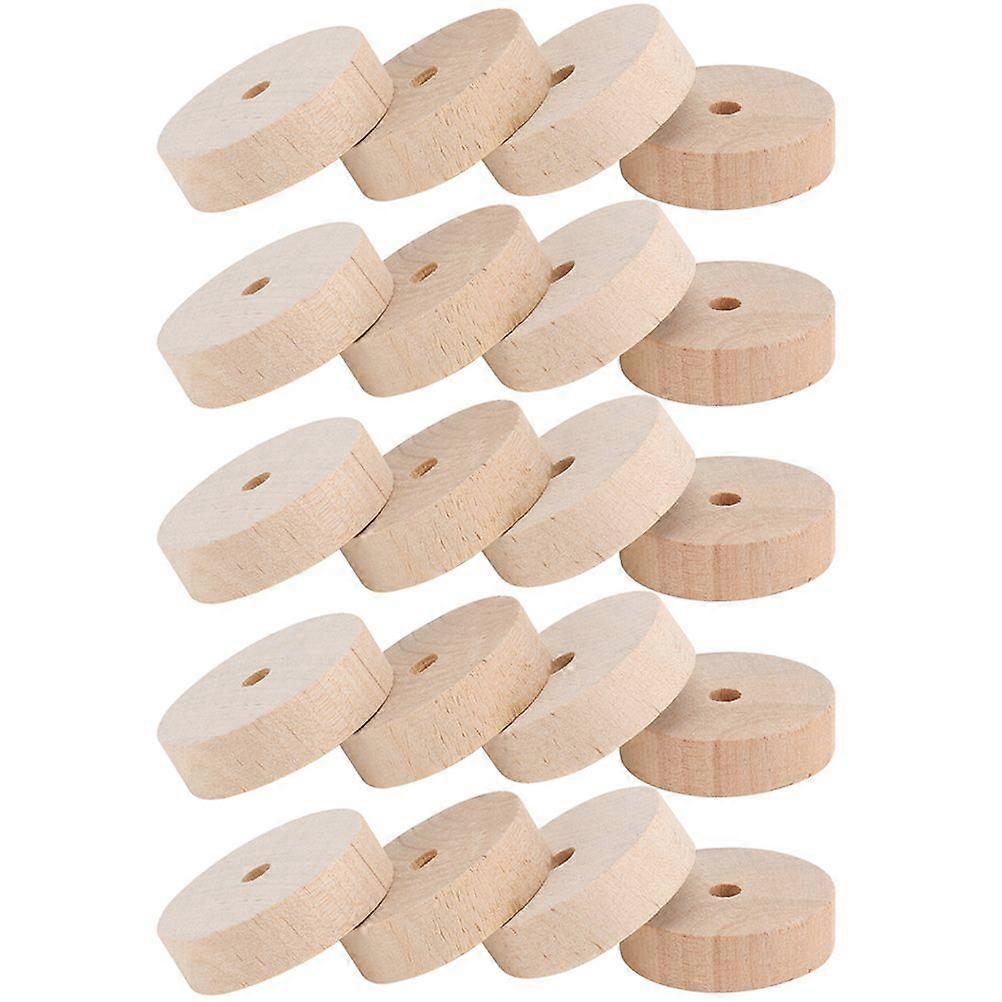 20 Stück kleine Holzräder Miniatur Holzräder DIY Kunsthandwerk Zubehör