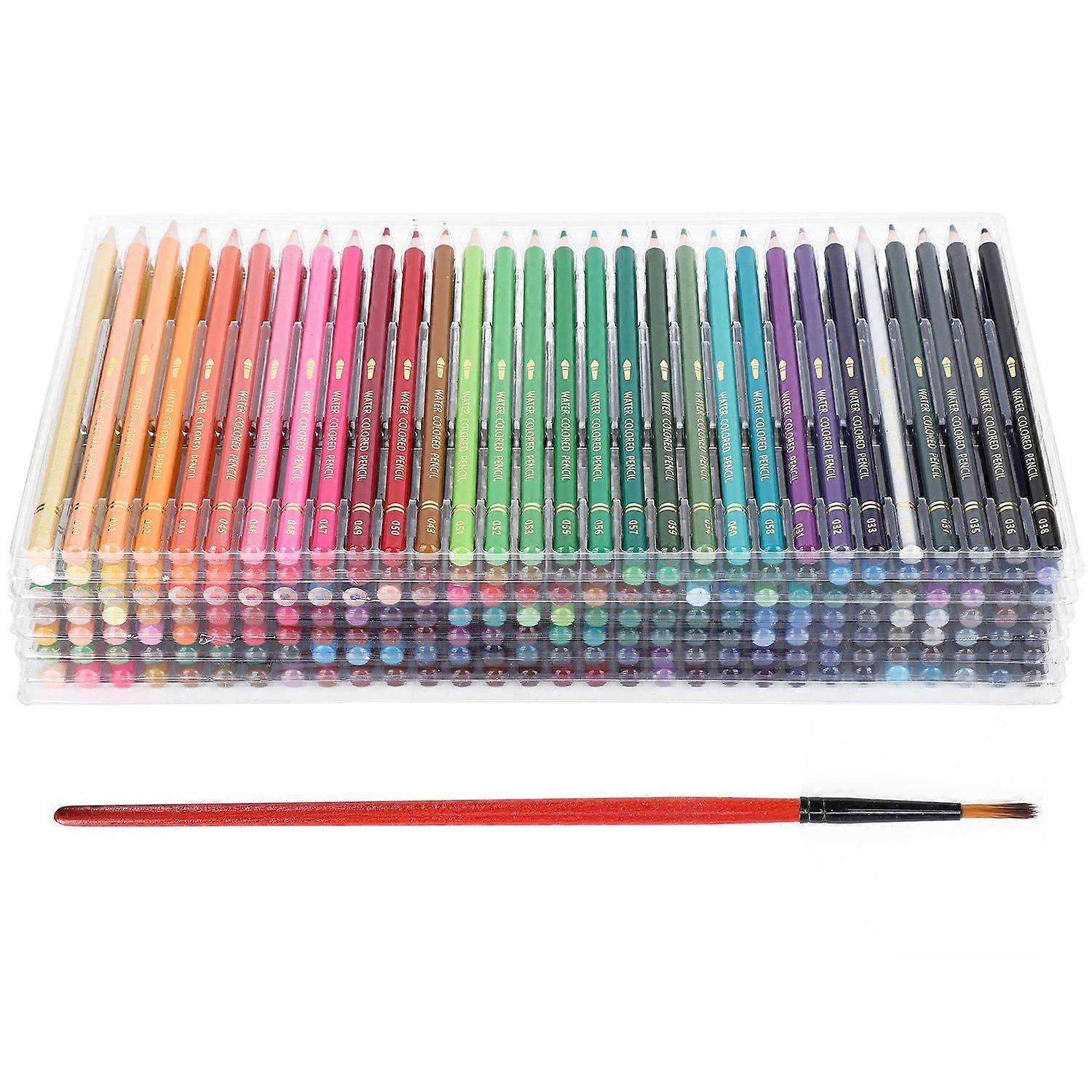 210 stuks Kleurpotloden Set Wateroplosbare Kern 210 Kleuren Kunst Tekening Graffiti Tools