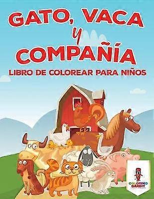 Gato Vaca Y Compaa Libro De Colorear Para Nios