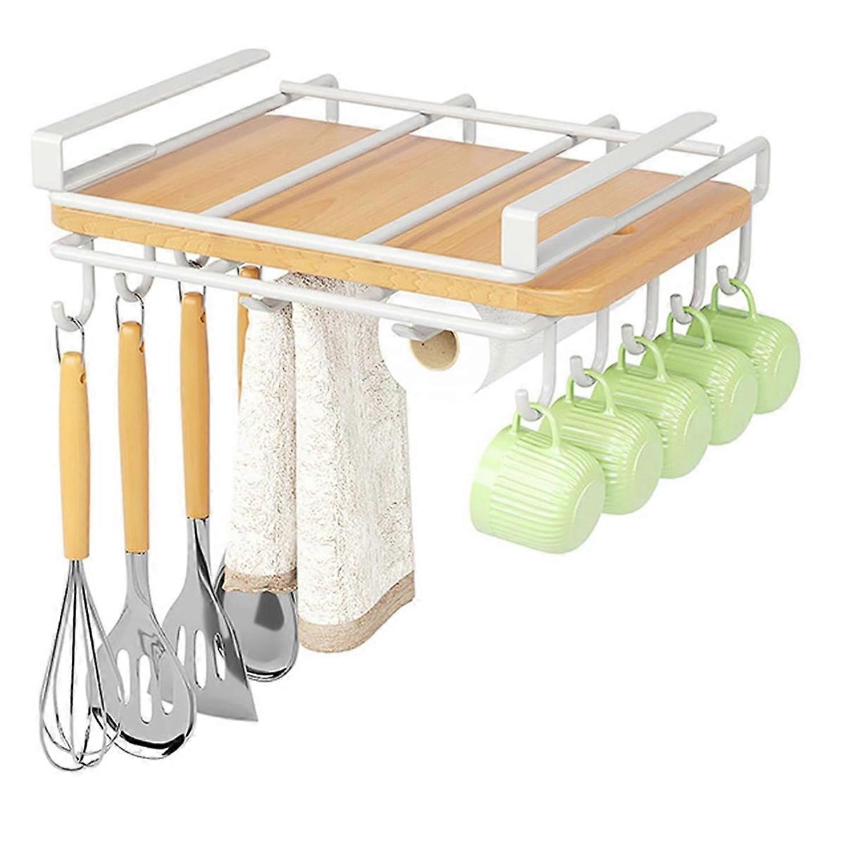 Storage Rack Hanging Kitchen Storage Rack Hanging Pot Lid Rack Under Cabinet Cutting Board Cutting Board Rack B