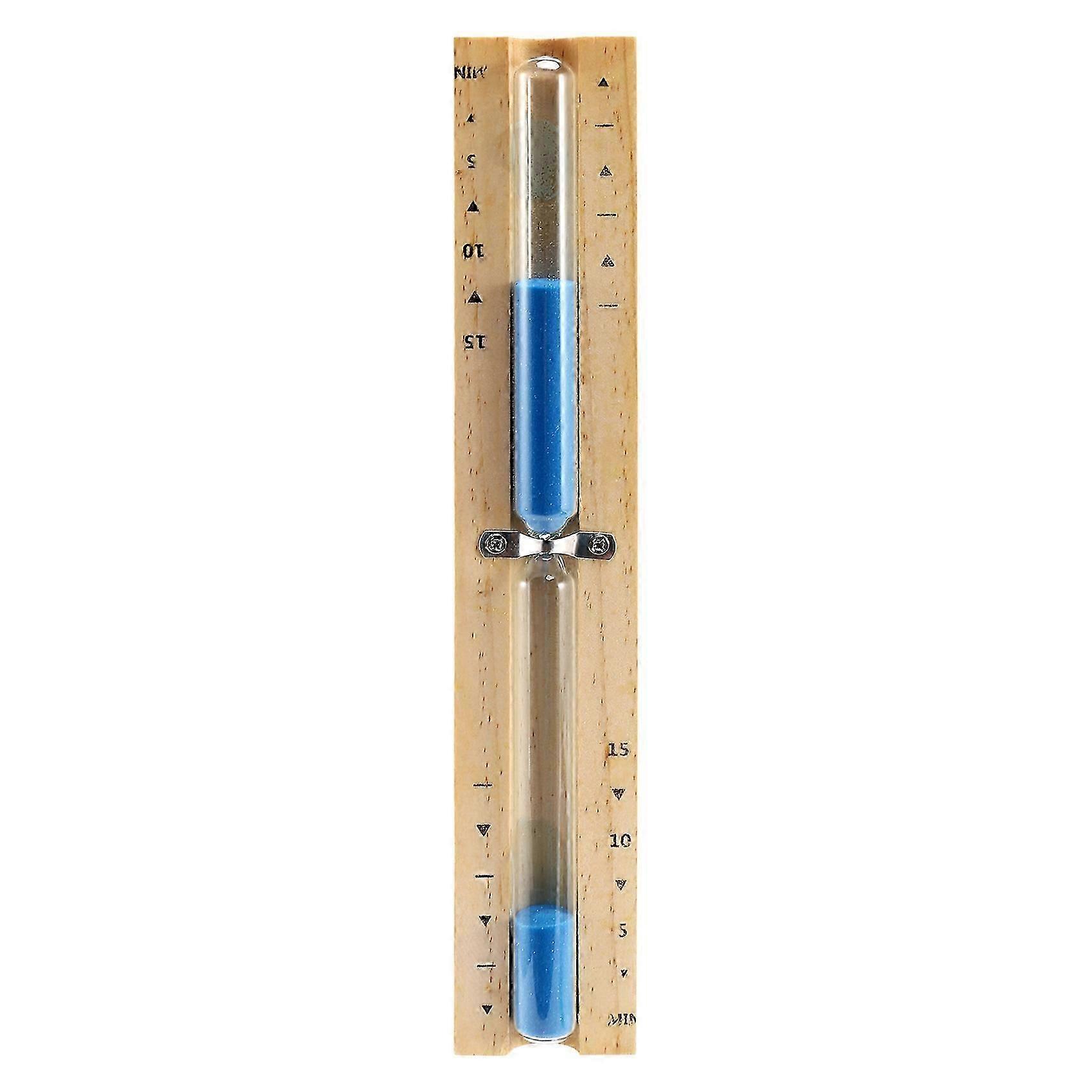 15 Minute Sauna Hourglass Wall Rotating Sand Countdown Clock 15 Minute (Blue)