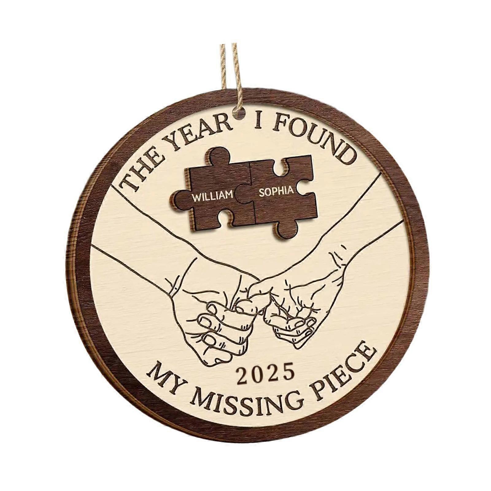 Valentine's Day Ornament Valentines Day Decor Wooden Decorations for Holiday Holding Hands