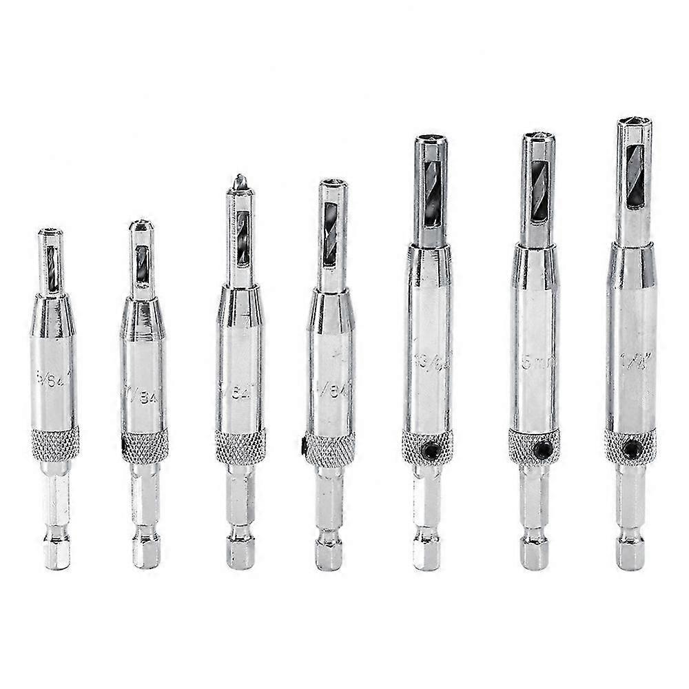 7 Sizes Hole Saw Centering Hinge Twisted Drill Bits DIY Woodwork Reaming Cabinet Tools