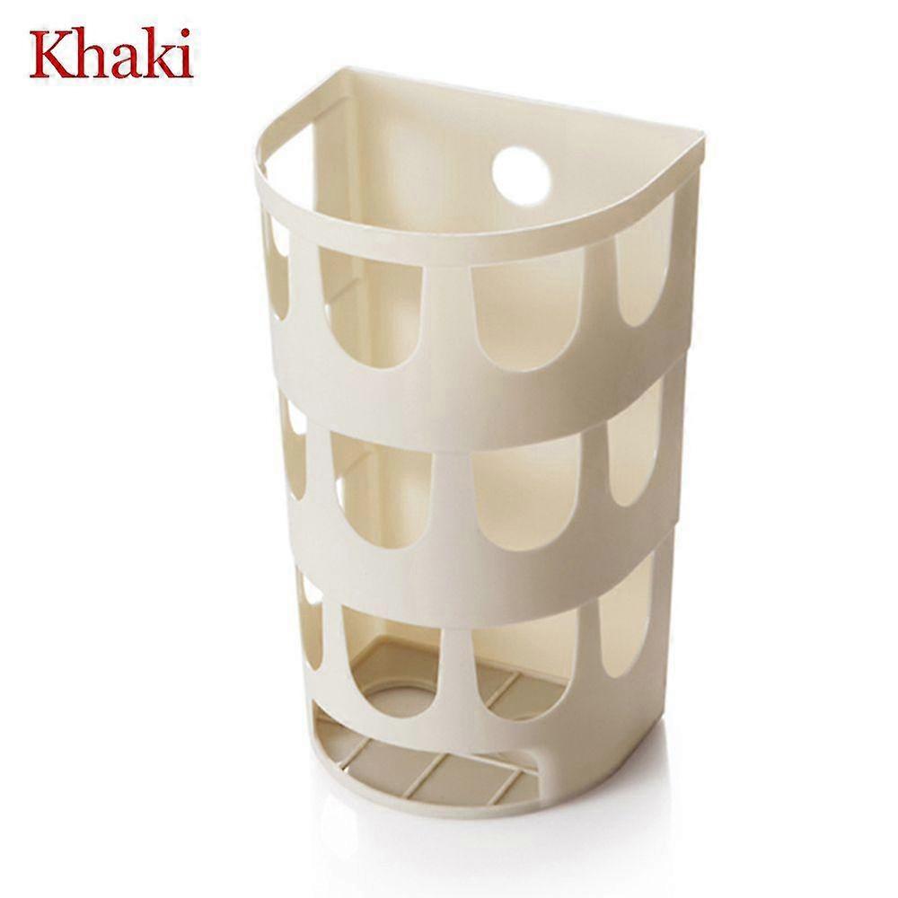 Multipurpose Sundries Rack Garbage Bags Plastic Bag Container Tableware Organizer Wall-mounted