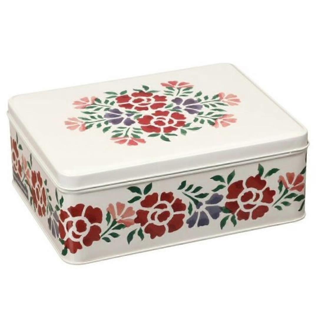 Emma Bridgewater Storage Tin Antique Rose Cream Rectangular Decorative Container