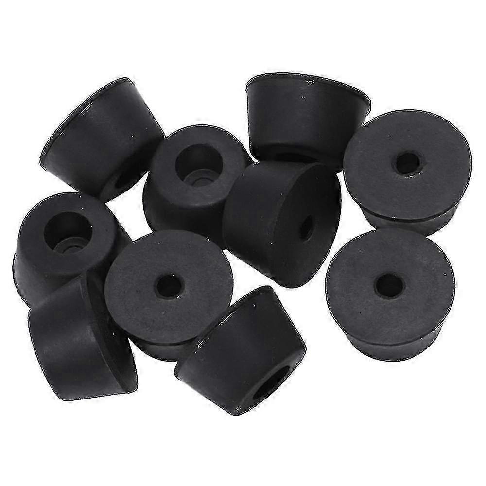 10 قطع 21 × 12 مم مخروطي مريح قدم قدم مطاط عازلة المواد: المطاط f26