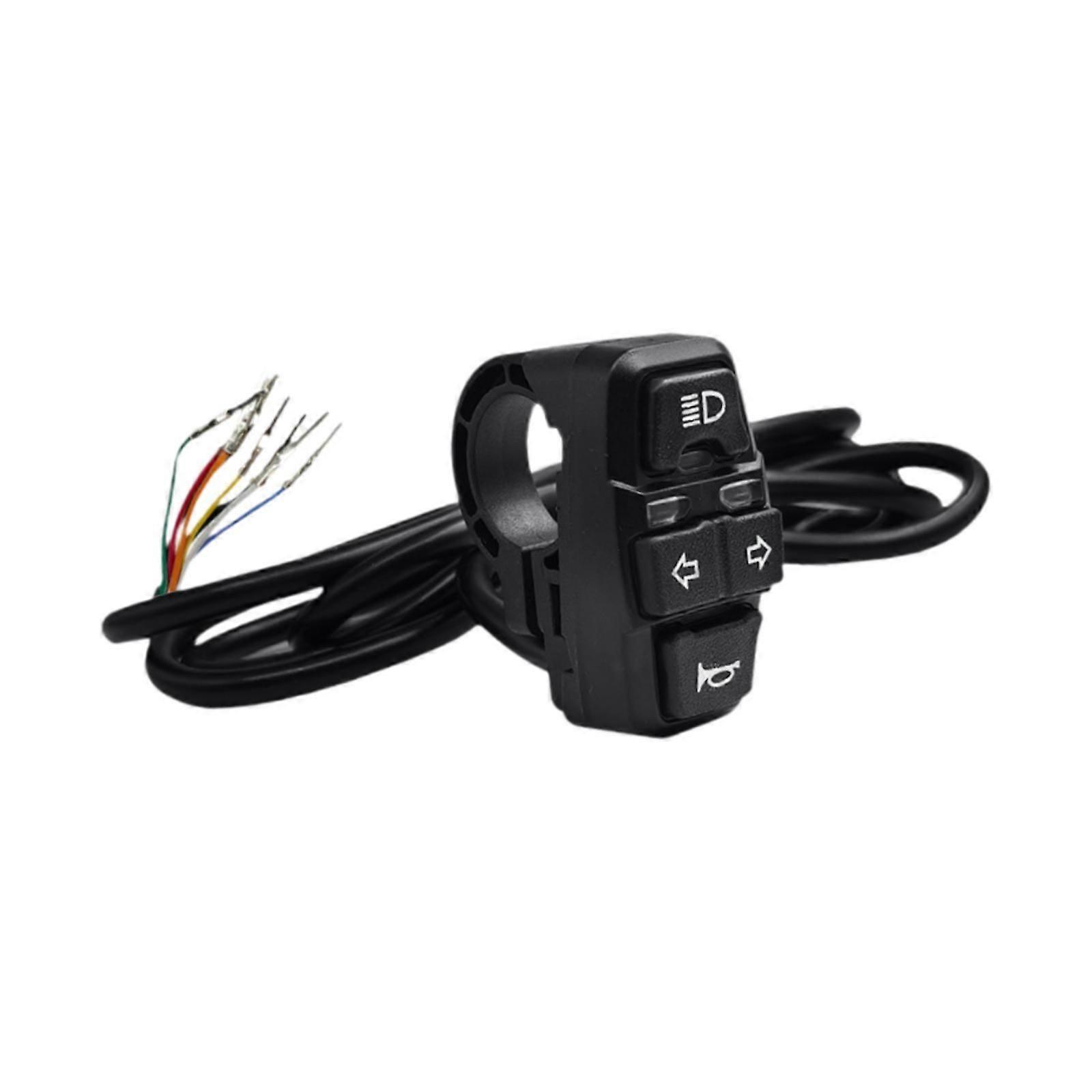 Head Light Turn with Horn Switch Assembly for 22mm Motorcycle Handlebar