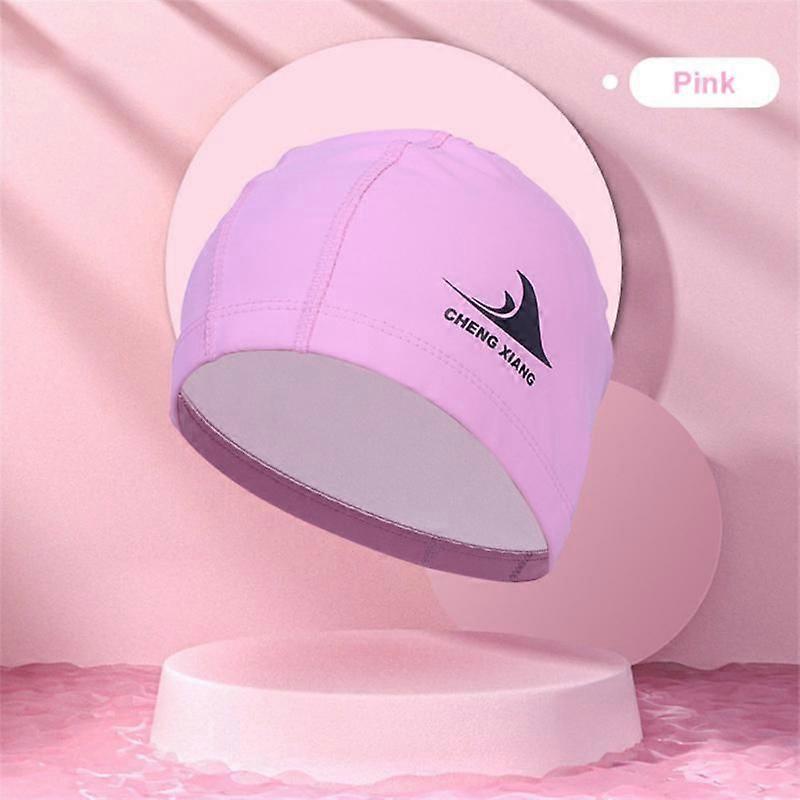 Høy elastisk PU vanntett badehette Blomster trykt Nylon skaut