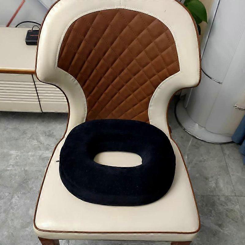 Haleben Smertelindring Memory Foam Ring Stol Sædehynde Pude Sort