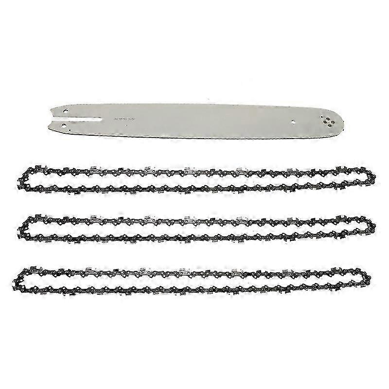 16 Inch Chain Saw Guide Bar with 3Pcs Chains for 009 012 021 E180 MS180 MS190 MS250 DS