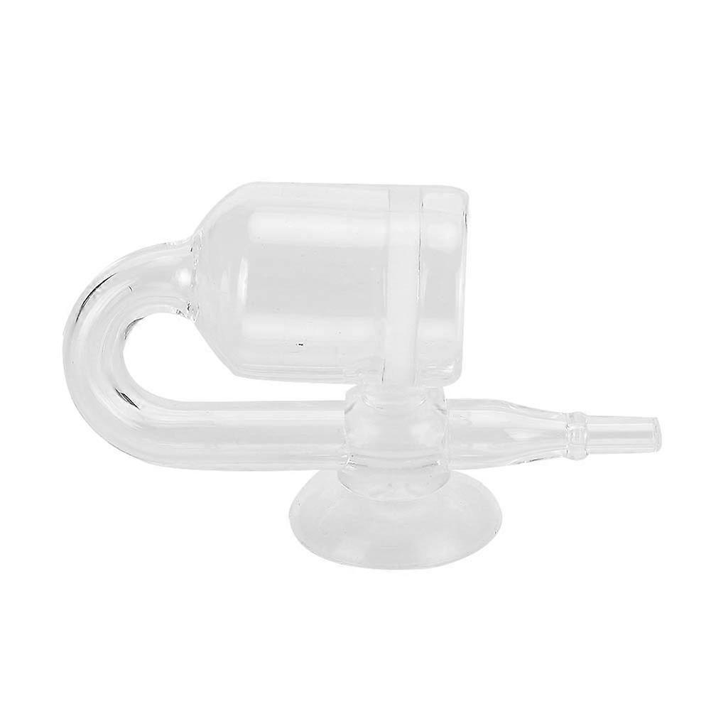 Aquarium Transparent Glass CO2 Refiner Diffuser with Suction Cup for Fish Plant Tank