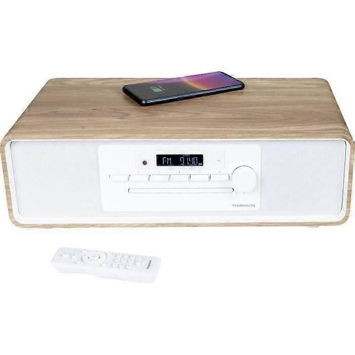 Bluetooth Micro-system - THOMSON - White and Black - FM/CD/MP3/USB Radio, 60W, Equalizer