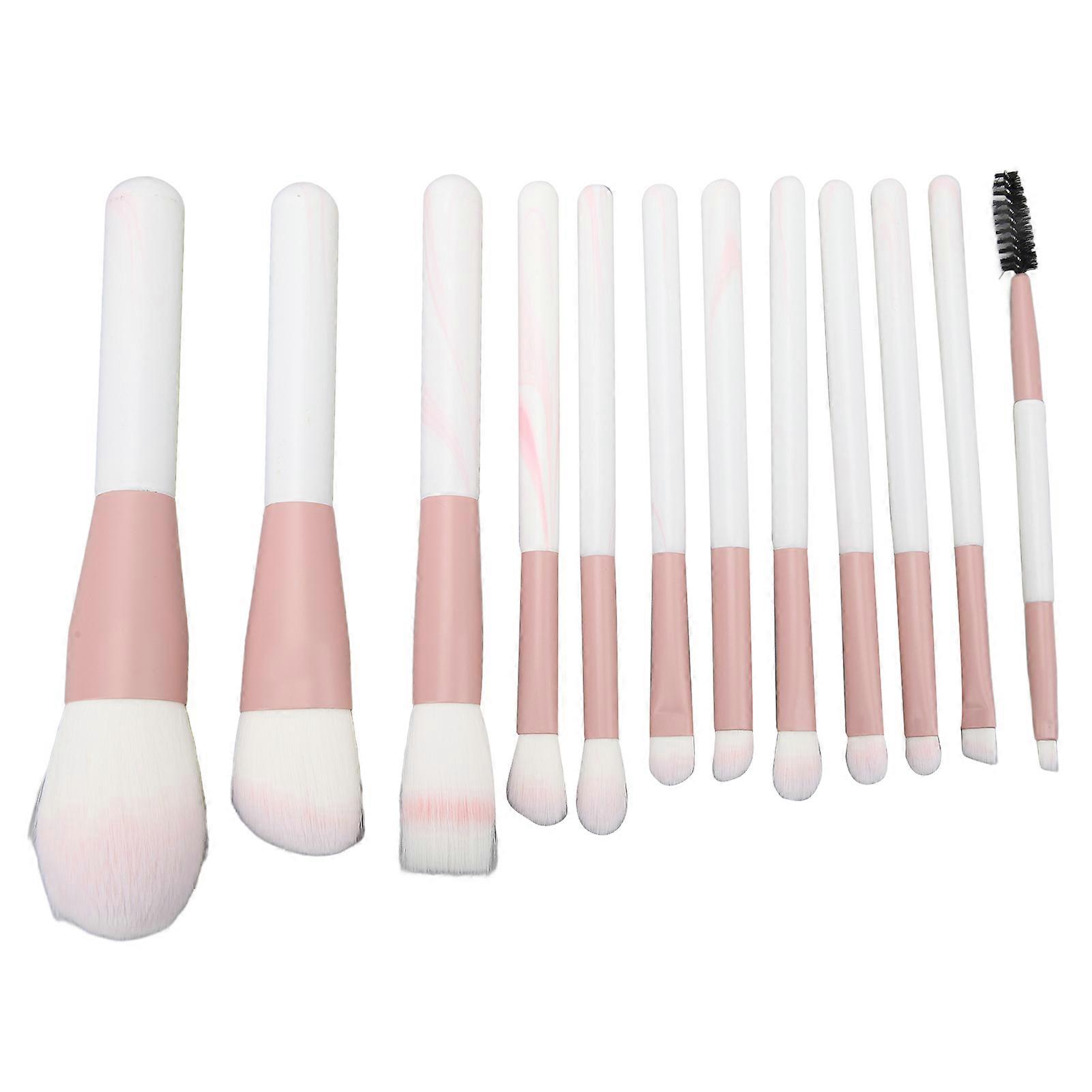 Luxurious Makeup Collection, Dense Soft Bristles for Multi-Application Makeup, Petal-Shaped Design for Facial Contours Fit, 12Pcs Set for Unmatched