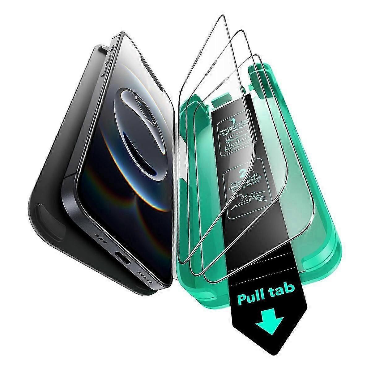 Esr 3pcs Screen Protector For Iphone 16e 14 13 13 Pro Military Grade Shatterproof Hd Clear Film With