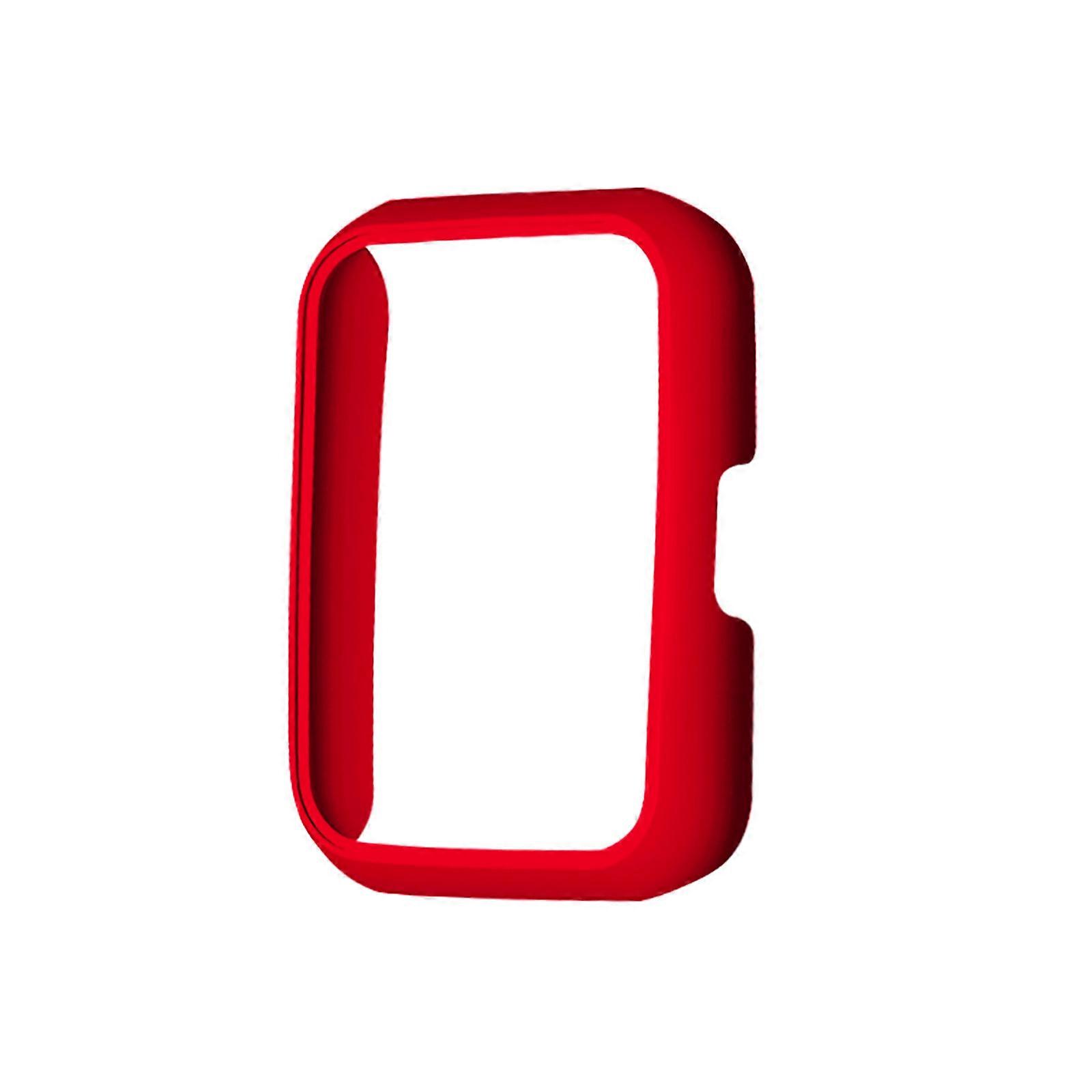 For MiBand 8 Pro Watch Protective Sleeve Lightweight Anti-Scratch Hard Housing ProtectionsShell Shockproof PC Case Cover  Red