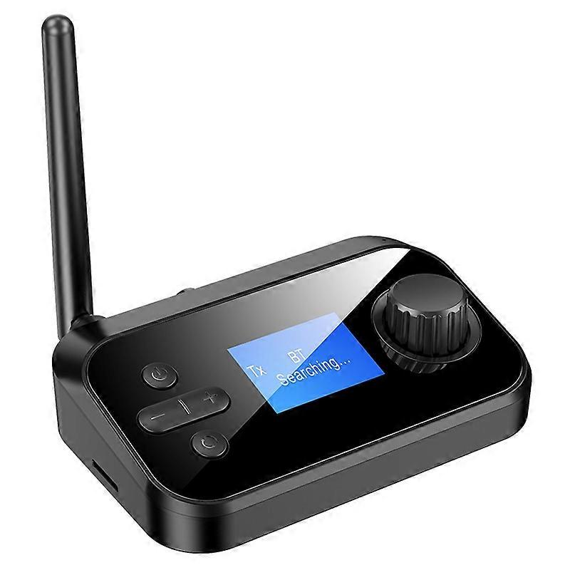 C41 3 in 1 Glasfaser Bluetooth 5.0 Audio Adapter Empfänger Sender mit LCD-Bildschirm