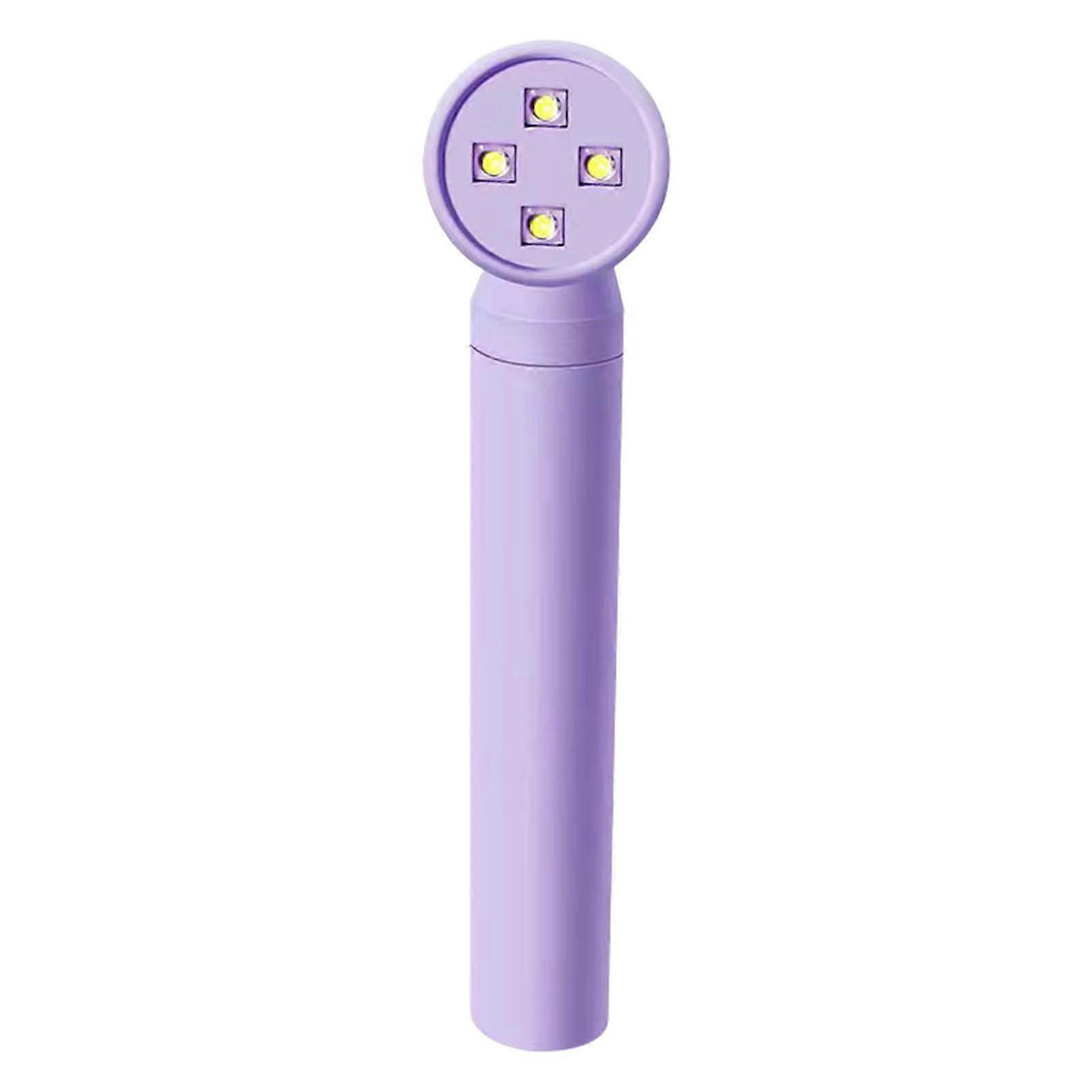 Shower Shape Nail Light Rechargeable Handheld Portable Timing Multi Functional Fast Curing Nail Lamp Purple