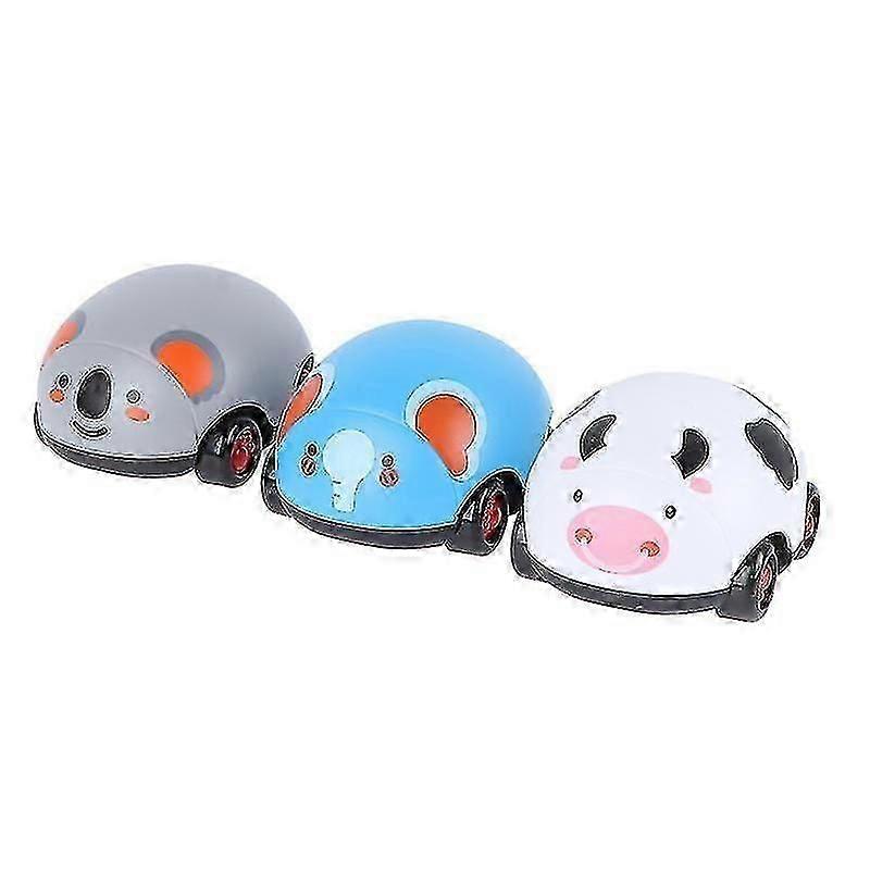 9X7.5cm Assorted Color Pretend Professions & Role Playing 3pcs Kids Press Driven Toys Cartoon Anmal