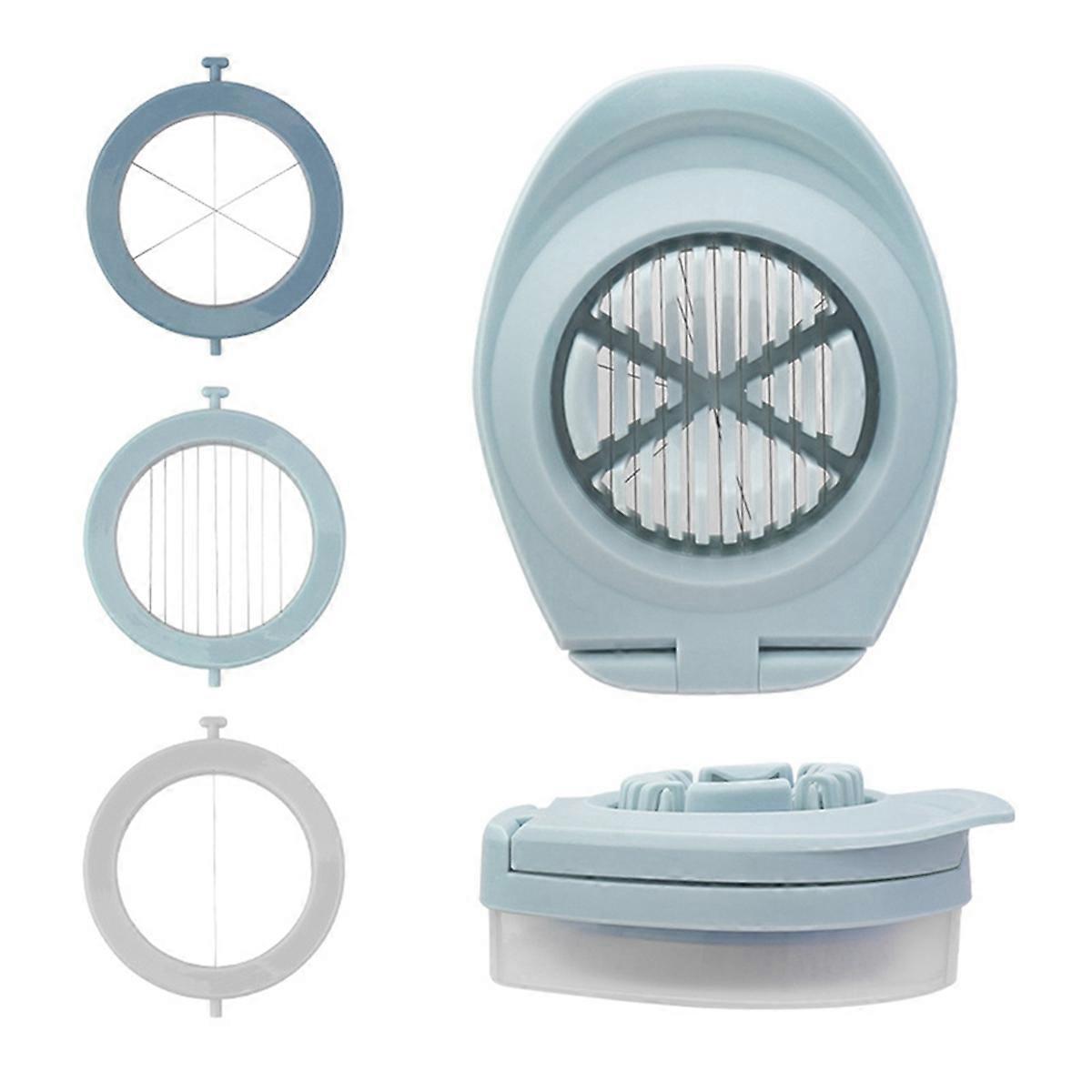 3 in 1 Egg Slicer Egg Cutter Blades with Storage Box for Egg Slicer C