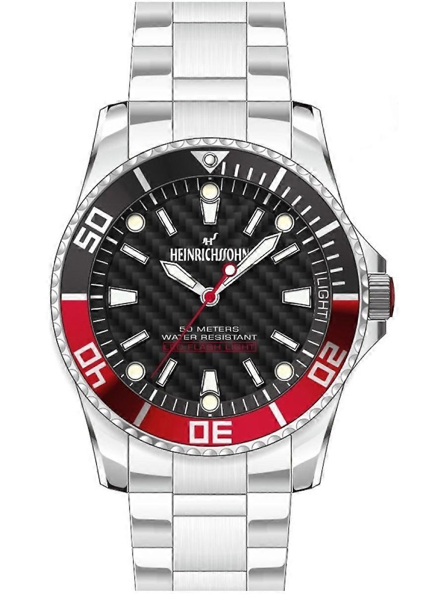 Heinrichssohn Silber Edelstahl HS1015A Herrenuhr