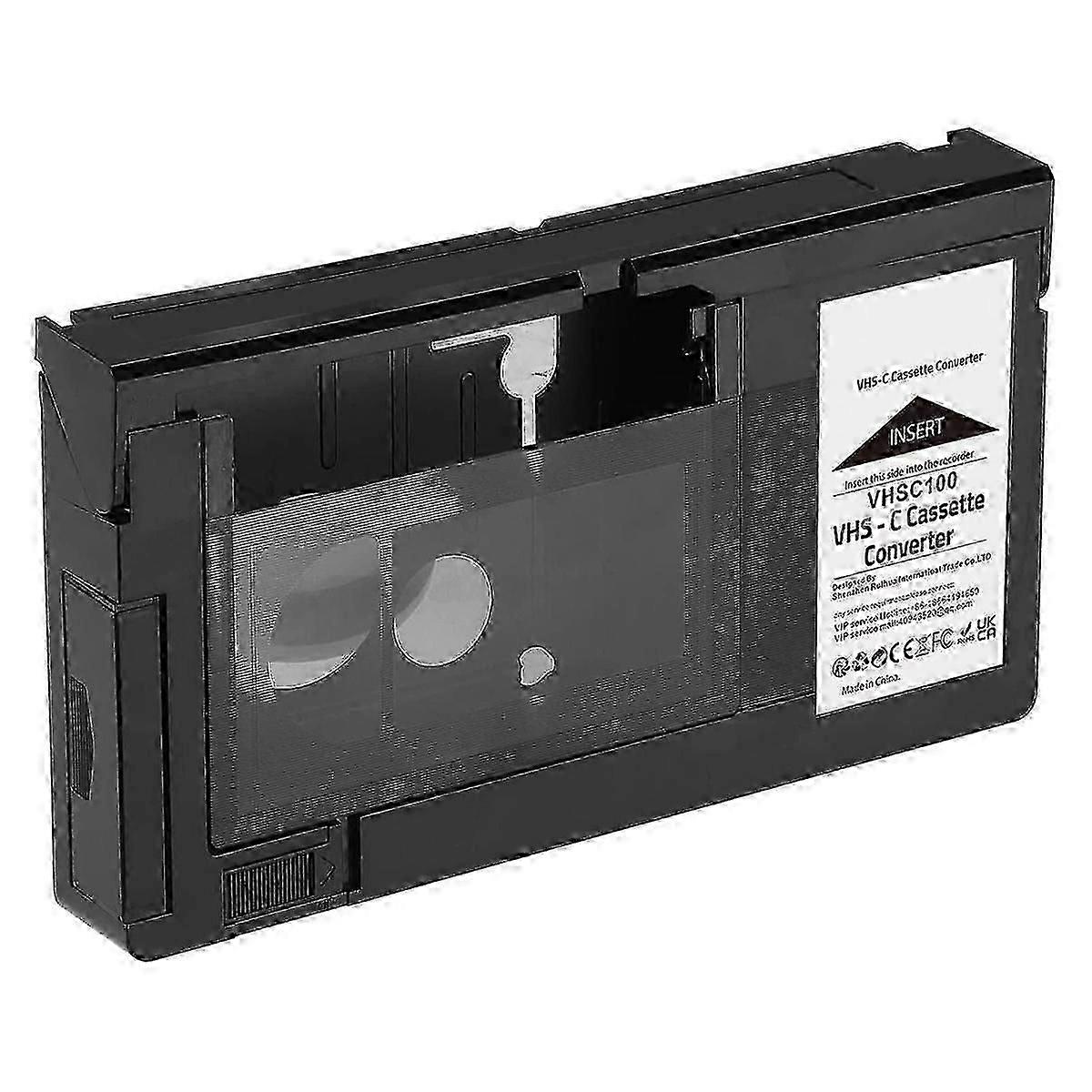 Adaptateur de cassette -C exquis pour caméscopes -C SVHS Adaptateur de cassette motorisé RCA Pas pour 8mm/MiniDV/Hi8