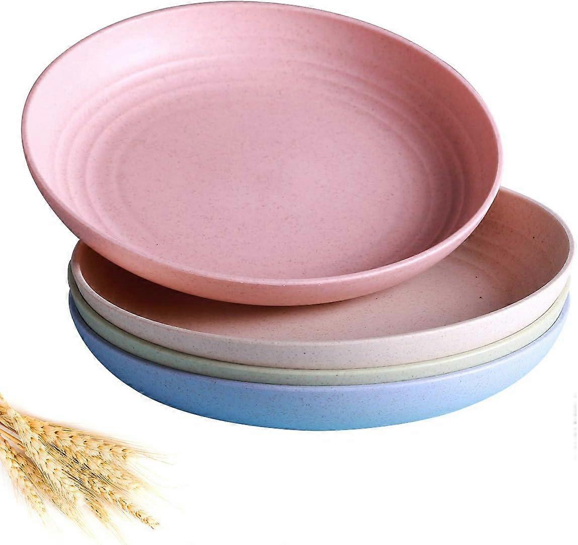 Wheat Straw Plates, Reusable, Microwave, Dishwasher