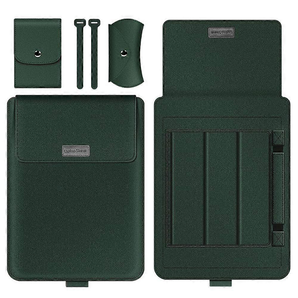 Dark Green Laptop Sleeve Compatible with Microsoft Surface 5/4/3/2 Laptop 13.5' and MacBook Air/Pro 13.3' 15-16'