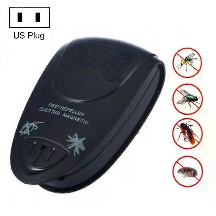 Ultrasonic Pest Repeller-Electro Magnetic Technology,Black Black
