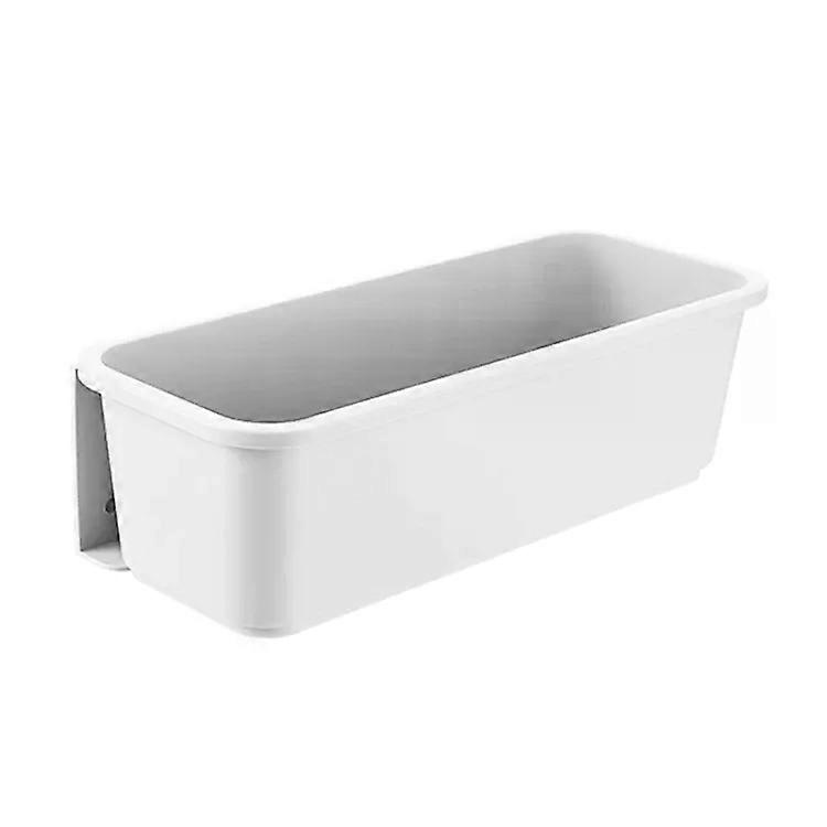 Wall-Mounted Kitchen Spice Rack-Perforation-Free Drawer Storage,White White