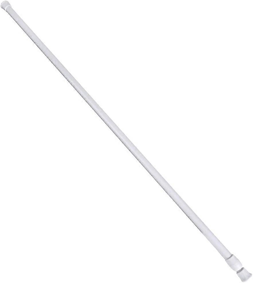 Curtain Rod, Adjustable, White Finish, Shower