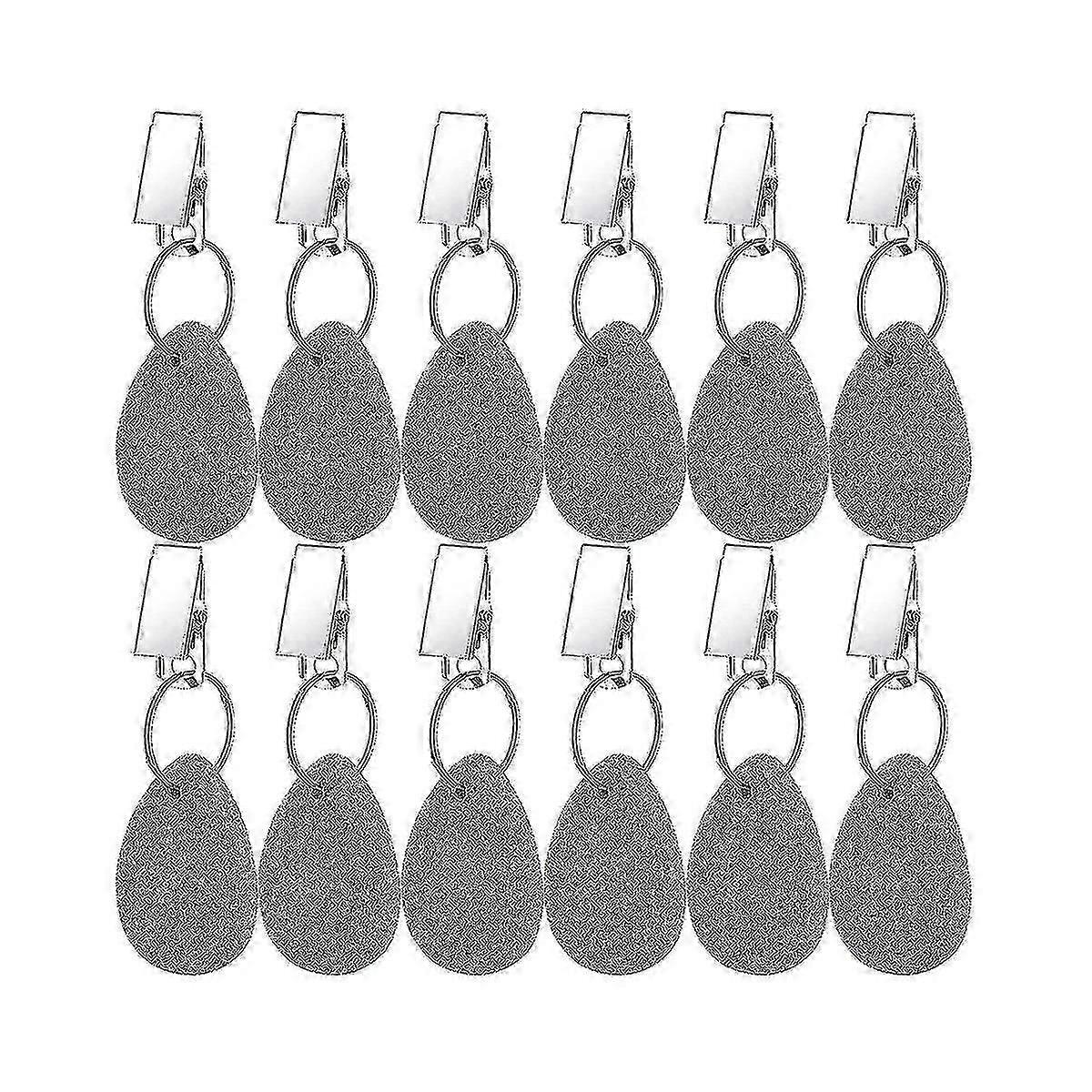 12 Pieces Tablecloth Weights Tablecloth Pendant Teardrop Shape Table Cover Weights Stone Table
