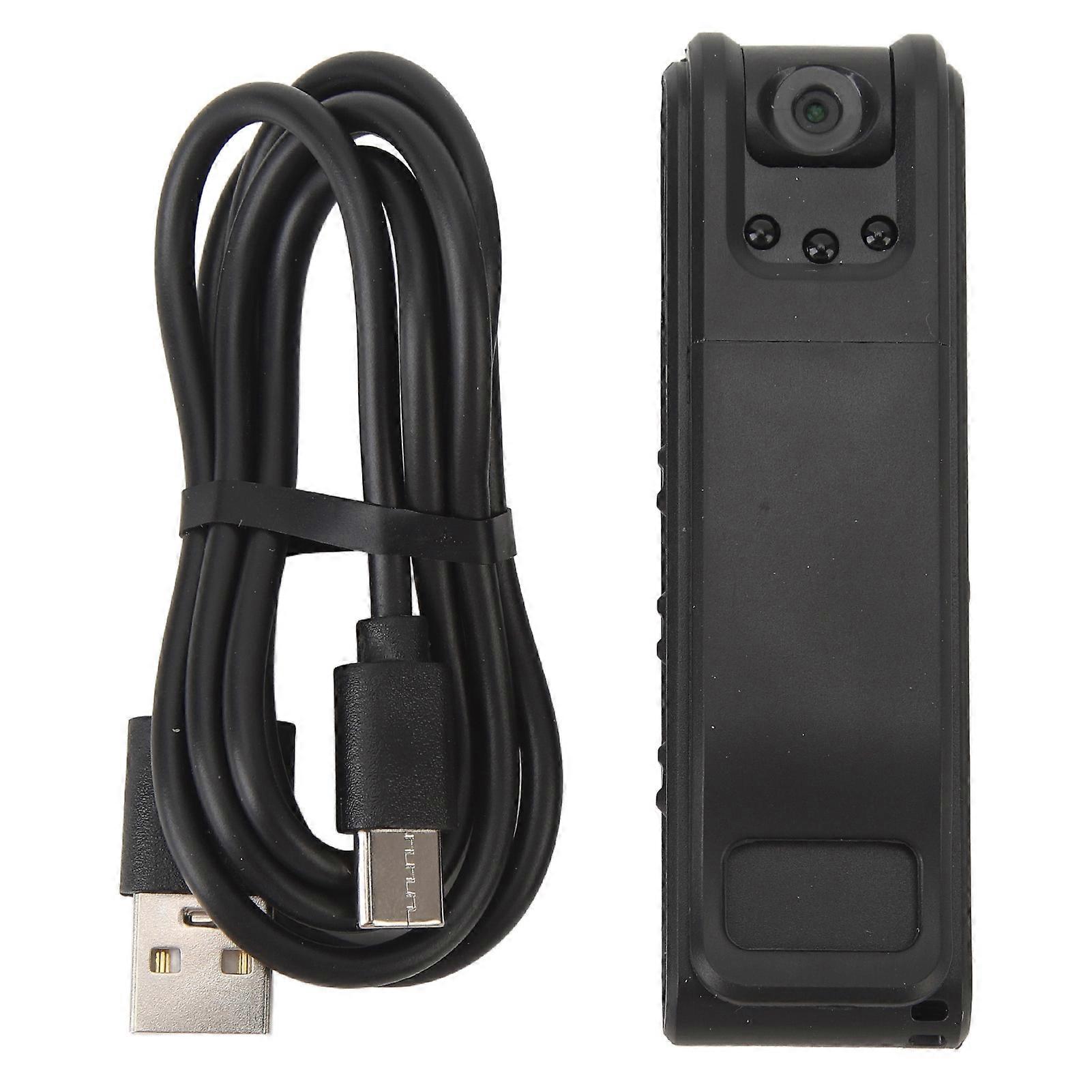 Mini Body Camera 1080P HD Night Vision Loop Recording Portable Magnetic Pocket Video Recorder with Back Clip for Law Enforcement and Security Officers