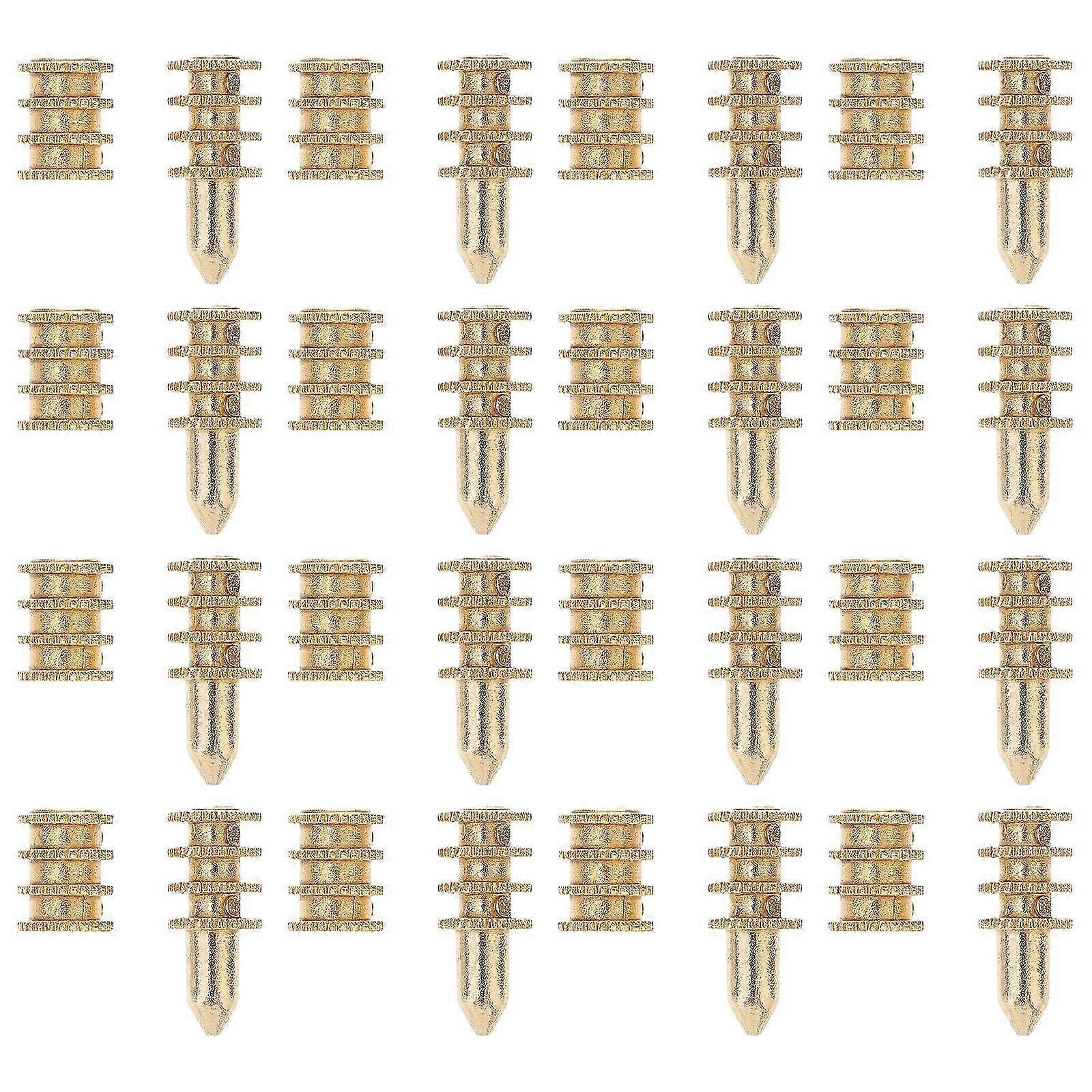 20pcs Table Bolt Sleeve Connectors Zinc Alloy Table Leaf Dowel Pin Alignment Pin
